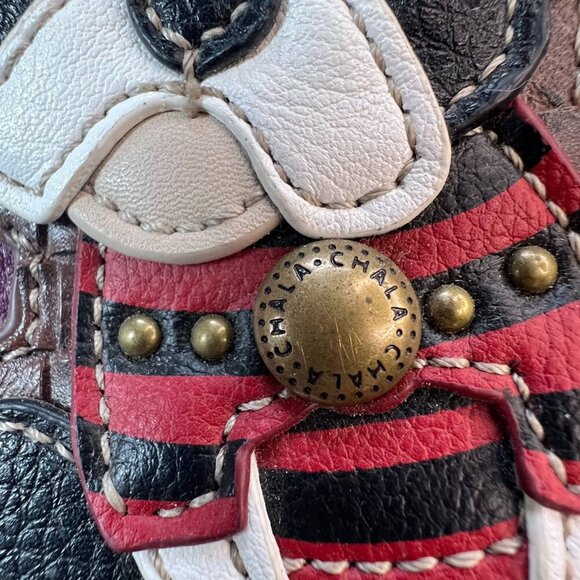 Chala Handbag Boston Terrier Cellphone Crossbody Handbag Purple Charms Colorful - Picture 3 of 8